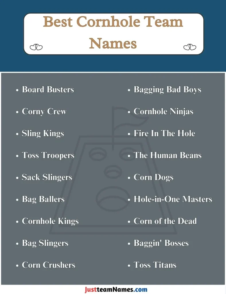 Best Cornhole Team Names