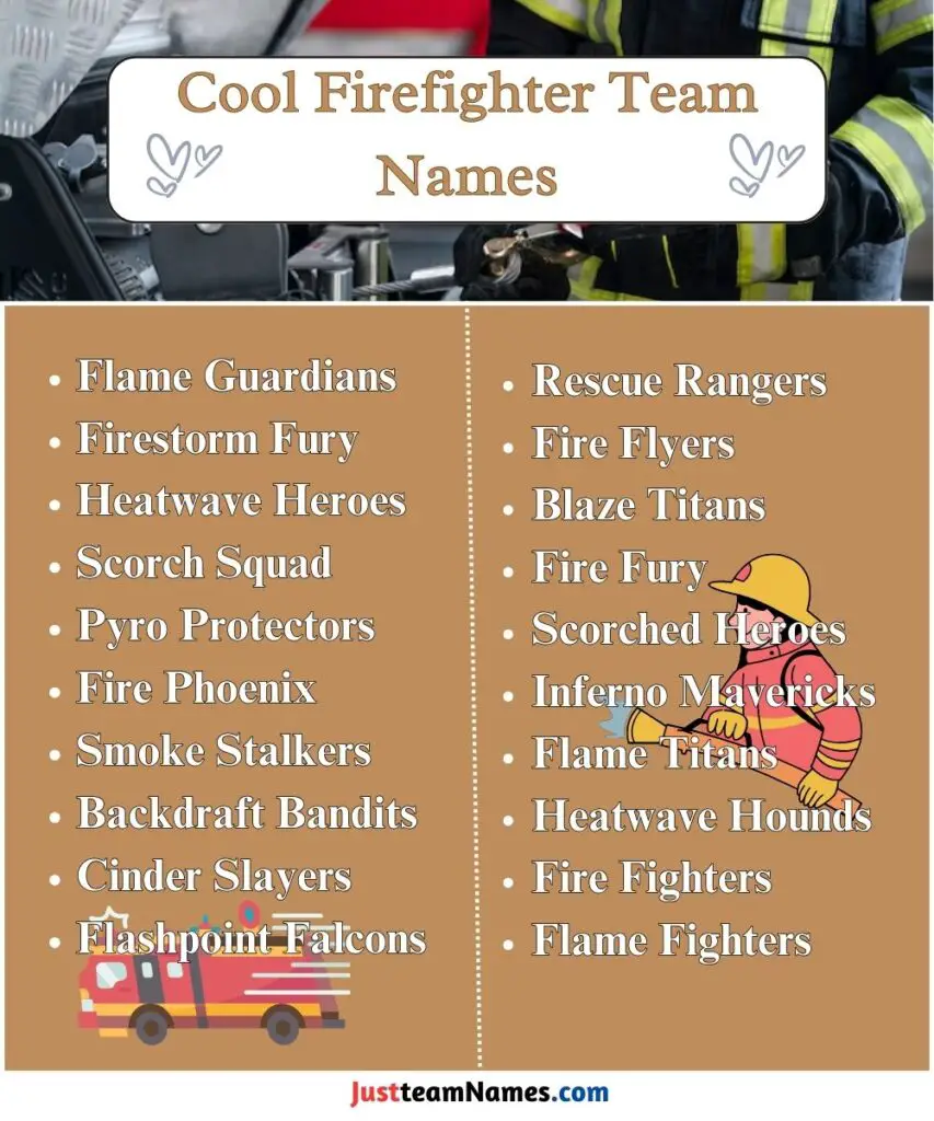 Cool Firefighter Team Names