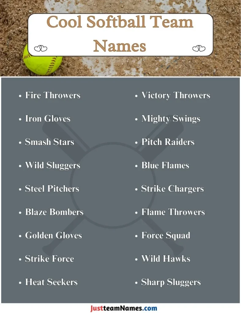 Cool Softball Team Names