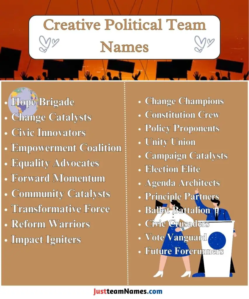 Creative Political Team Names