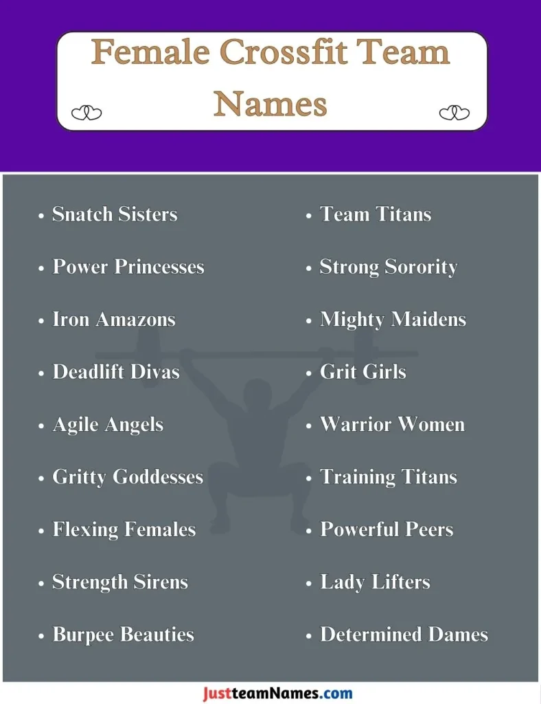 Female Crossfit Team Names