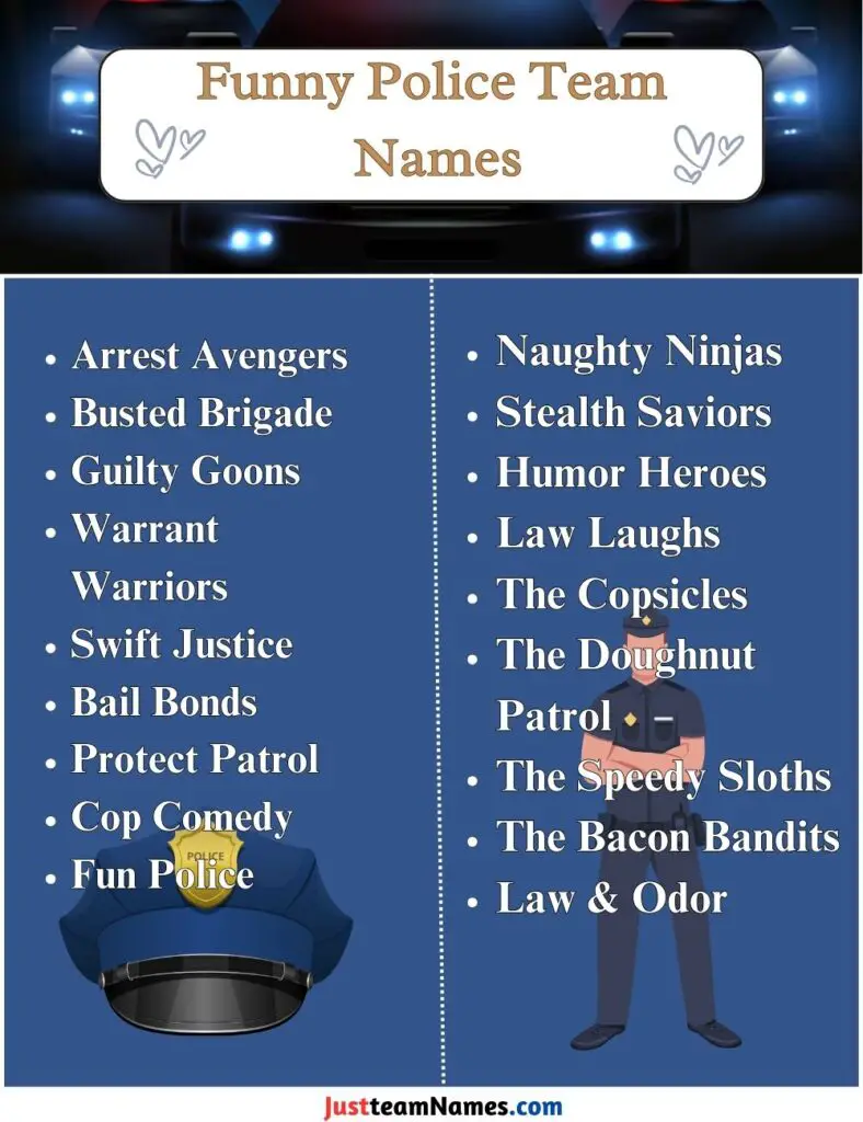 Funny Police Team Names