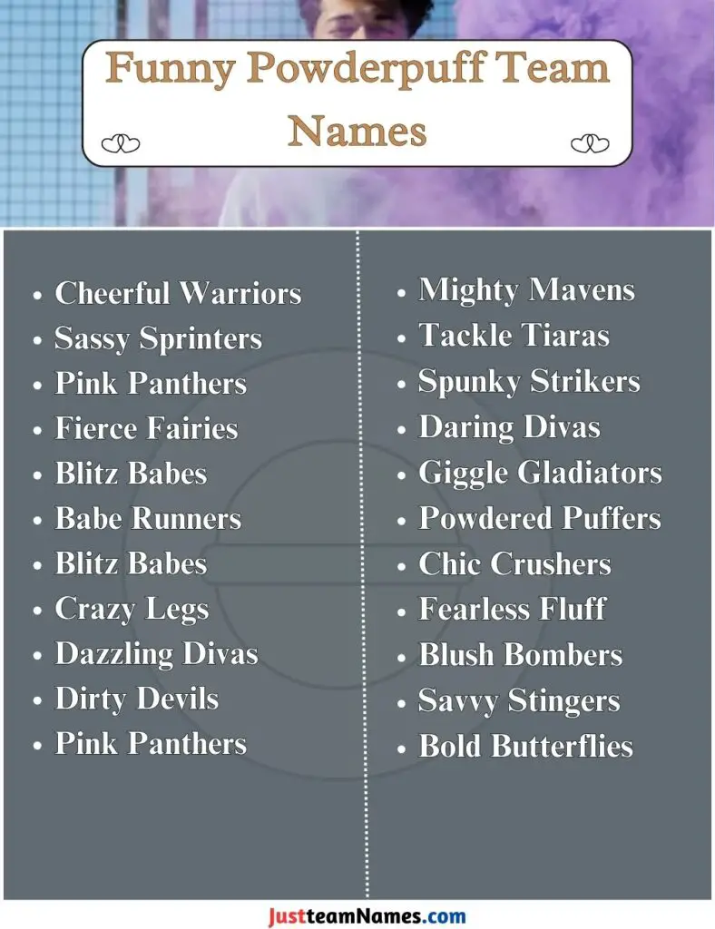 Funny Powderpuff Team Names