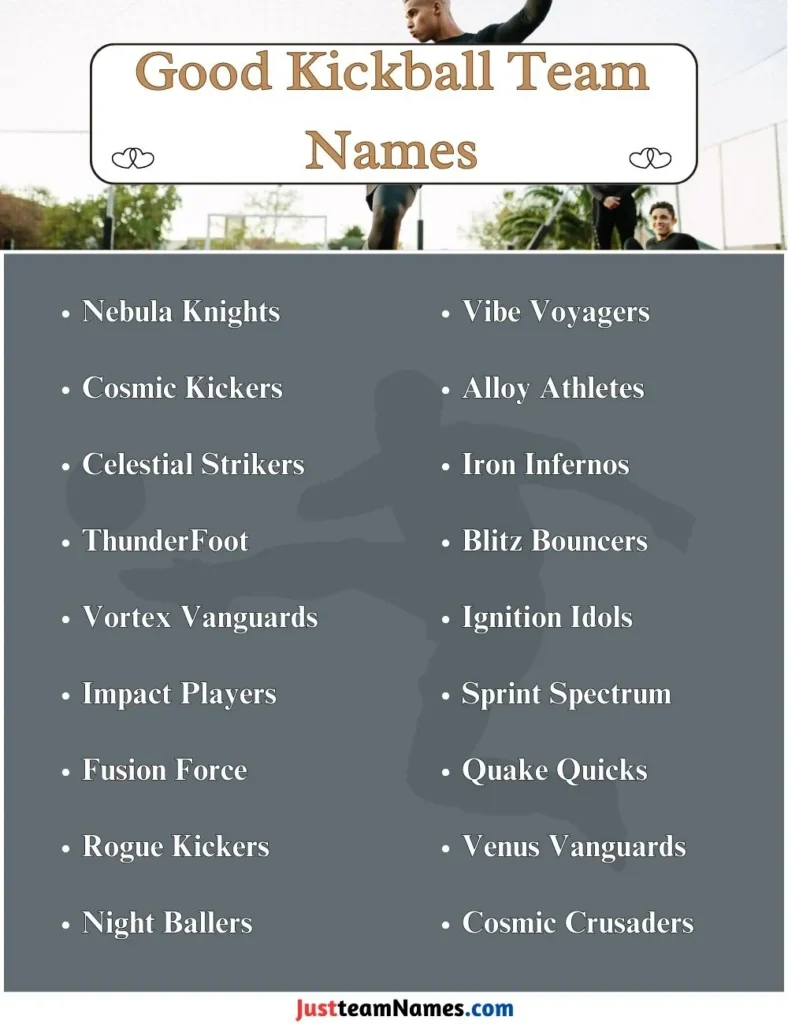 Good Kickball Team Names