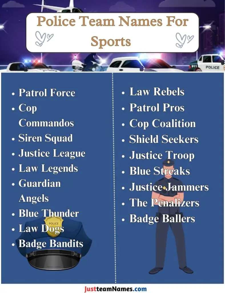 Police Team Names For Sports 