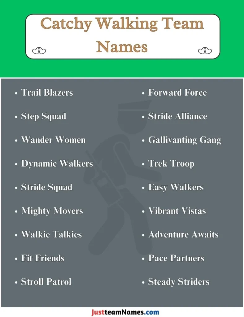 Catchy Walking Team Names